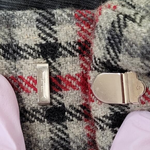 Vintage 80s Wool Plaid Pants Womens 14 34x28 Heavyweight - Picture 10 of 16